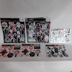 Window Clings Horror and Sci-Fi Themed 9 New Sheets